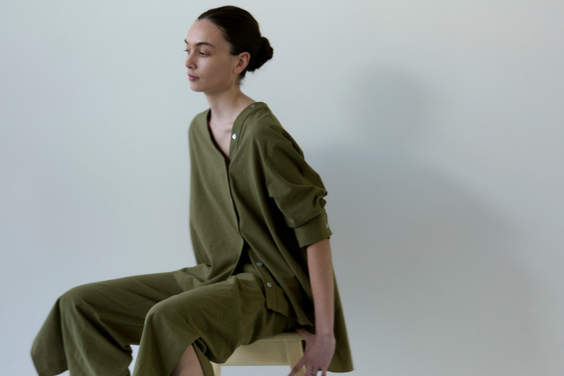 Camisa Iulia verde kaki
