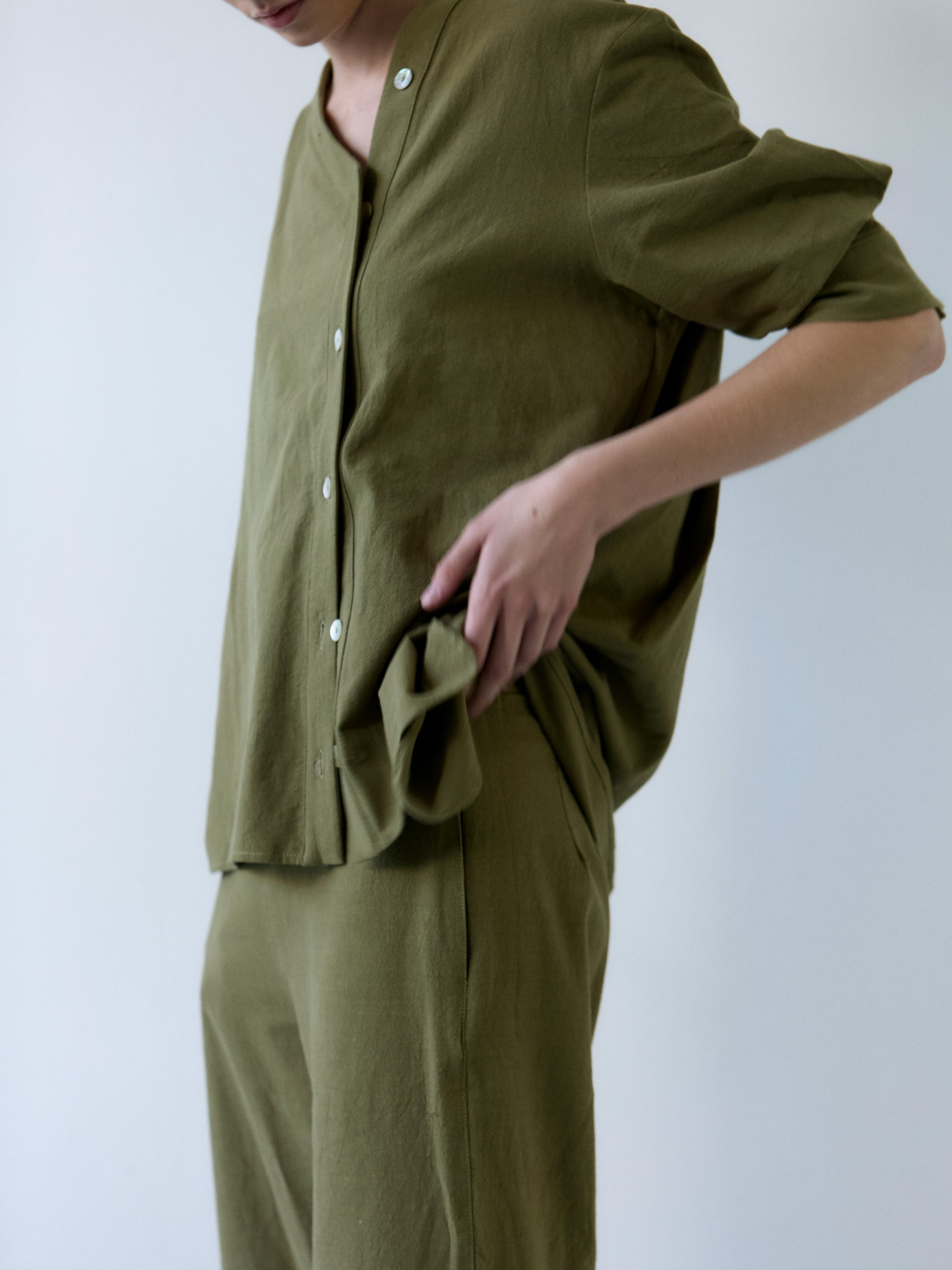 Camisa Iulia verde kaki